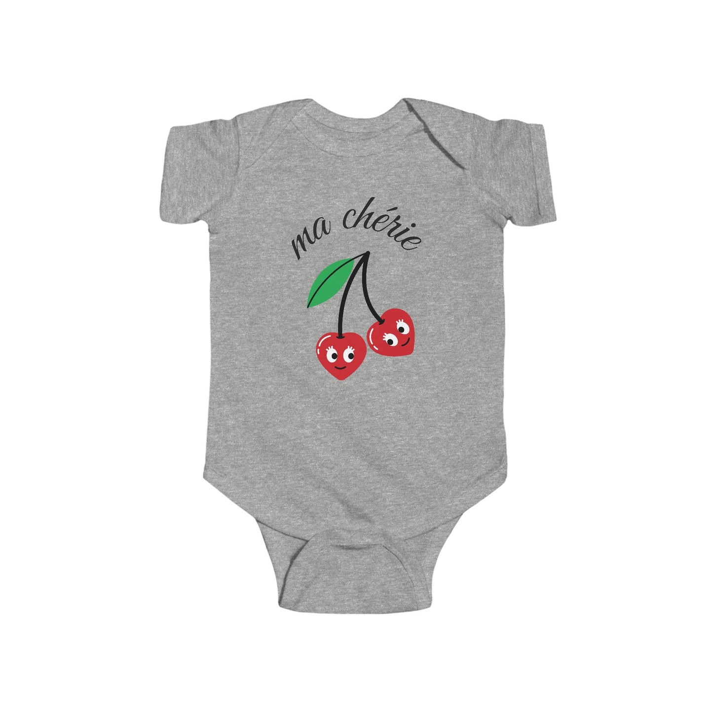 Cute Cherry Infants Bodysuit - "ma chérie" Design