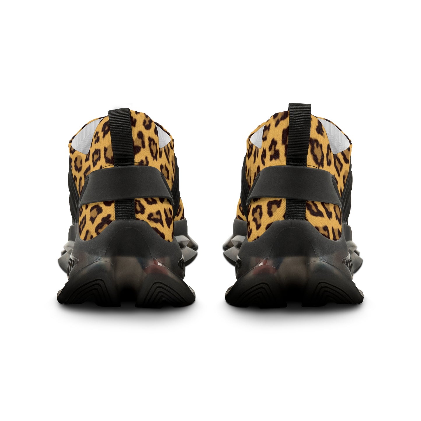 Men's Leopard Print Mesh Sneakers - Stylish Comfort for Everyday Wear