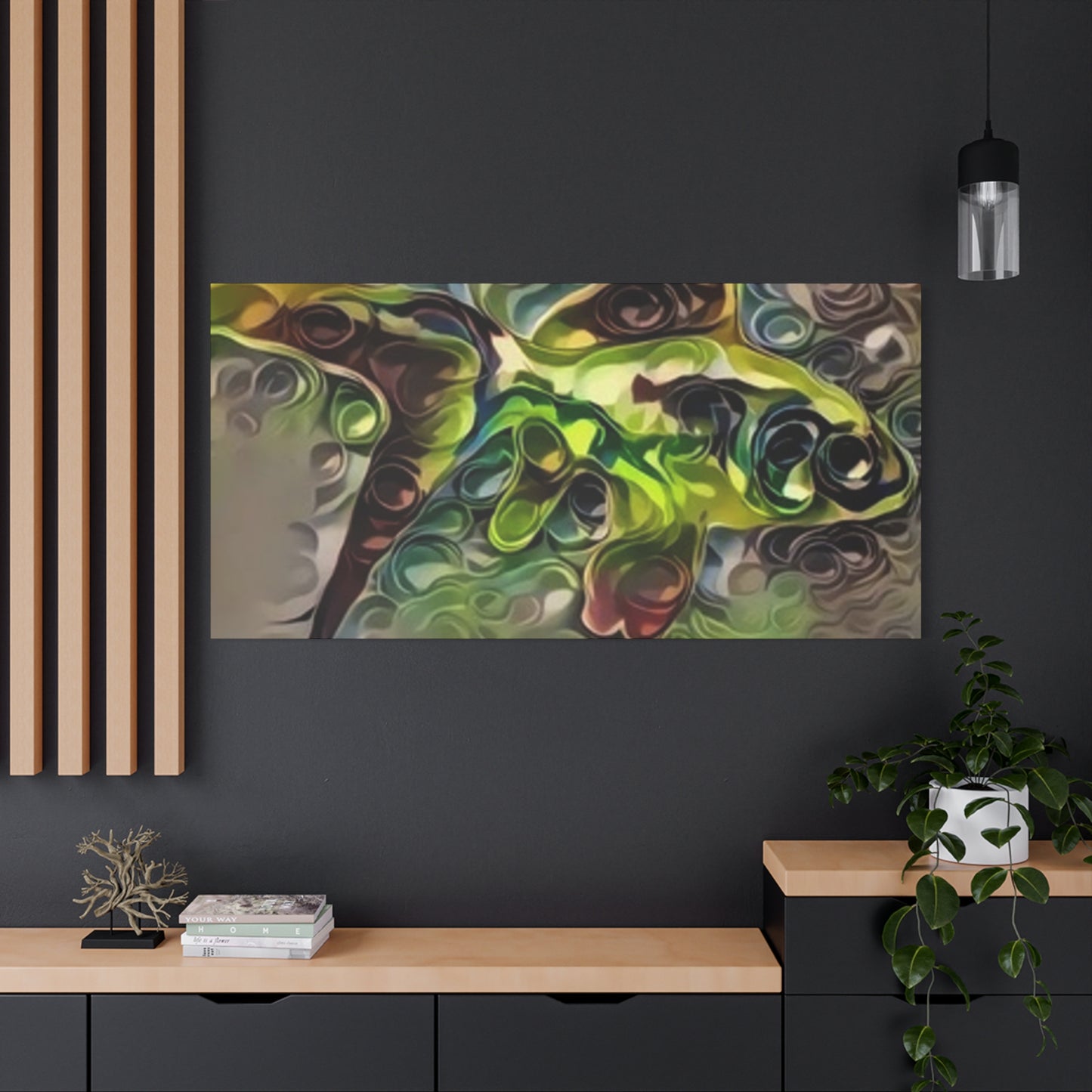 Abstract Nature Canvas Art - Stretched Matte Wall Decor