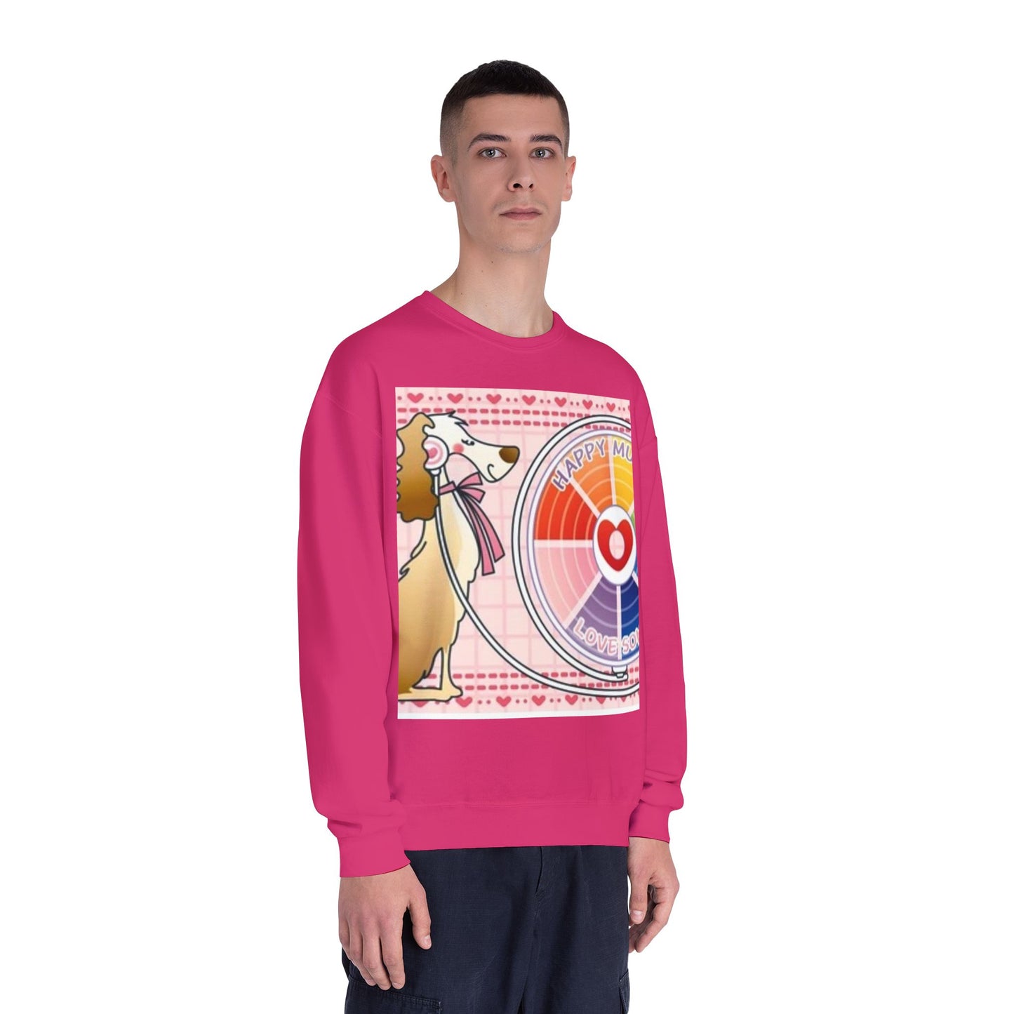 Happy Mood Love Sound Unisex Crewneck Sweatshirt