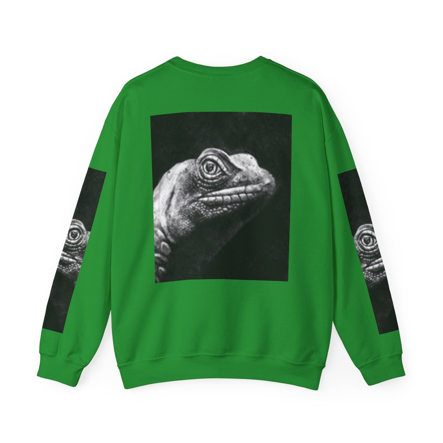Unique Unisex Crewneck Sweatshirt with Bold Lizard Design