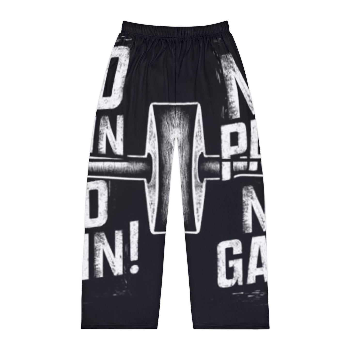 Men's Gym Pajama Pants - "No Pain, No Gain" Workout Lounge Wear