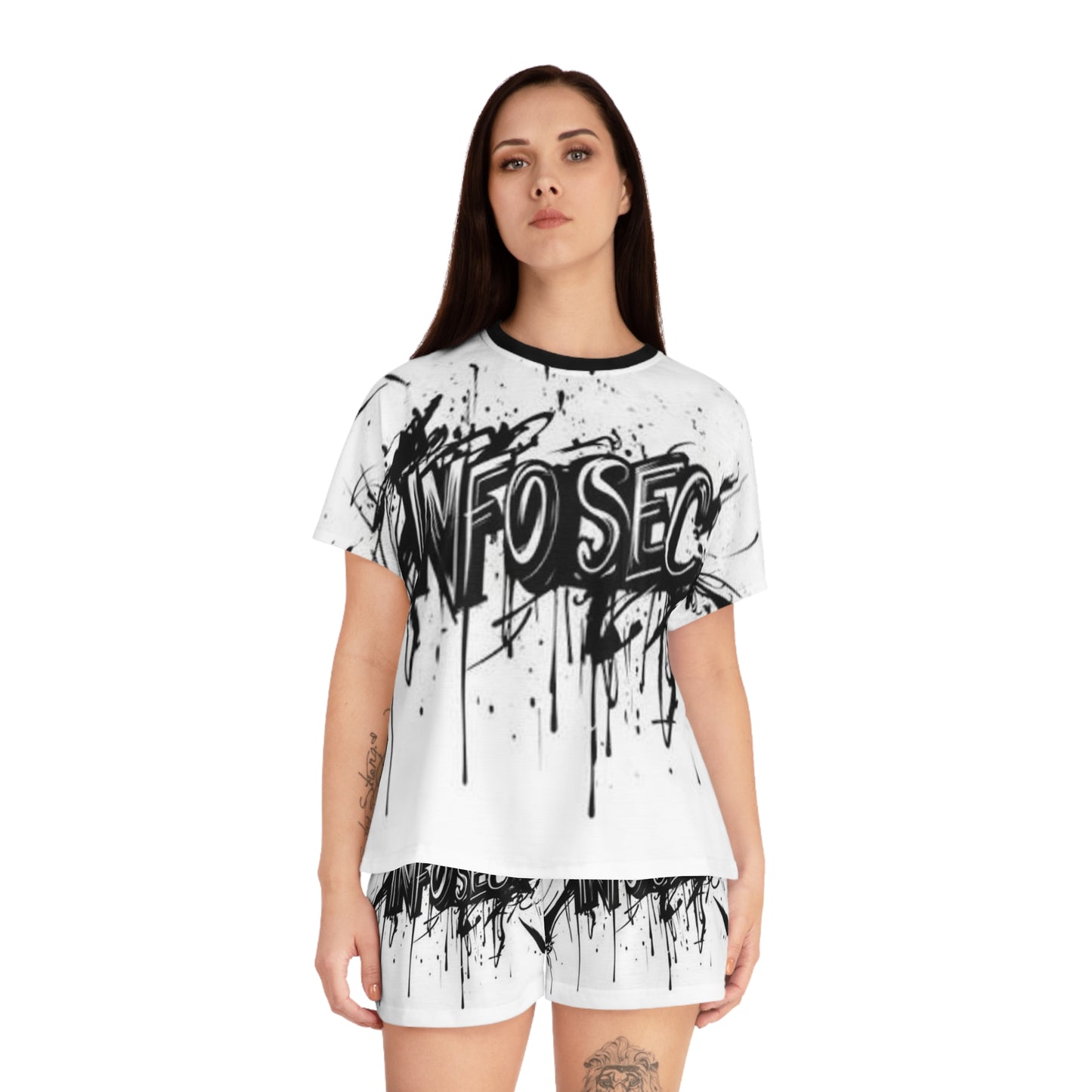 Trendy Women's Short Pajama Set - Info Sec Design