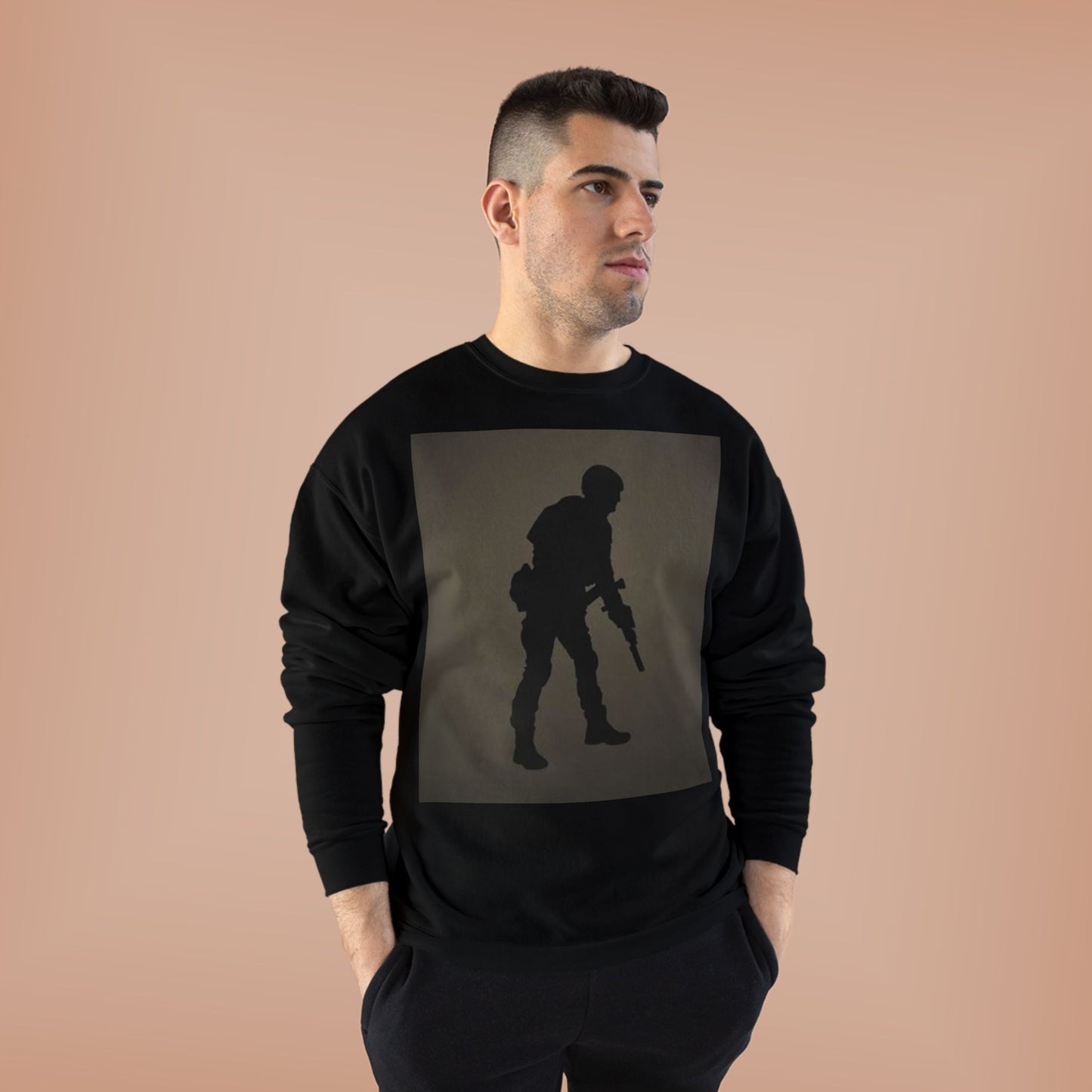 Unisex EcoSmart® Crewneck Sweatshirt - Military Inspired Design