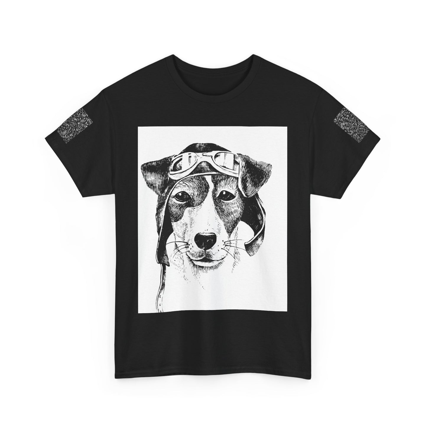 Vintage Aviator Dog Unisex Heavy Cotton Tee