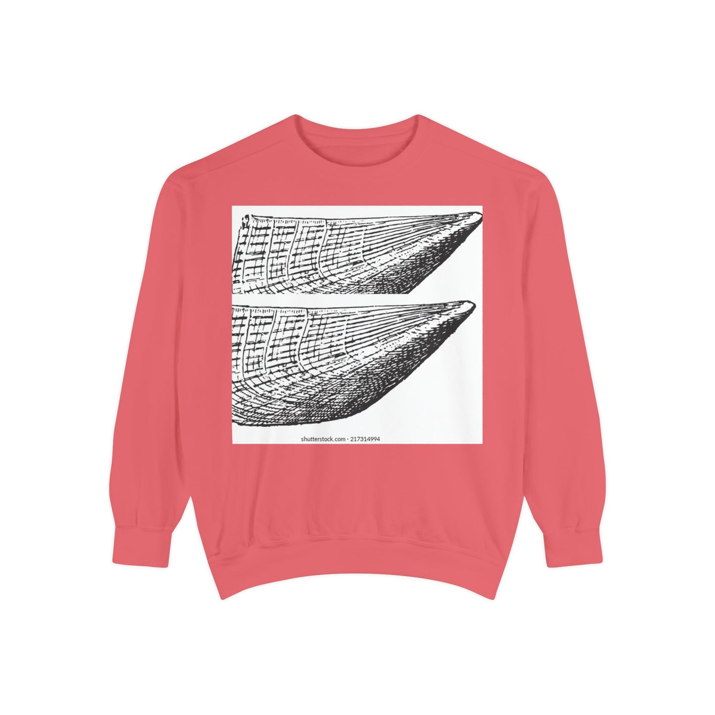 Graphic Unisex Garment-Dyed Sweatshirt | Nautical Design for Ocean Lovers