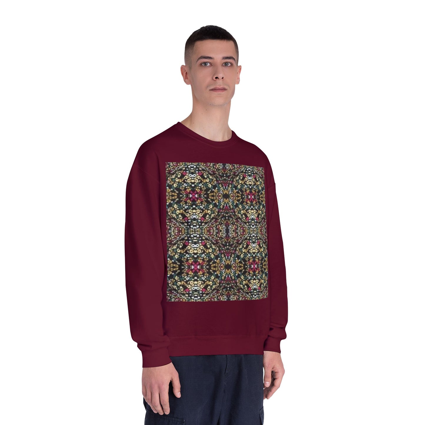 Vibrant Floral Pattern Unisex Crewneck Sweatshirt