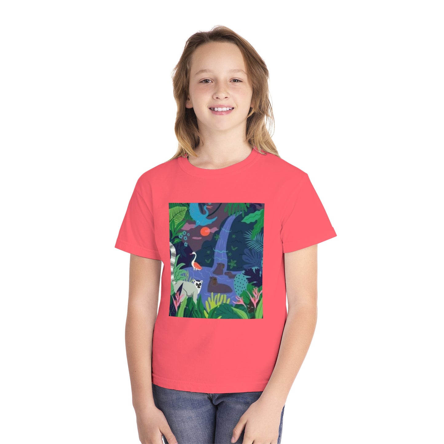 Colorful Jungle Adventure Youth Tee