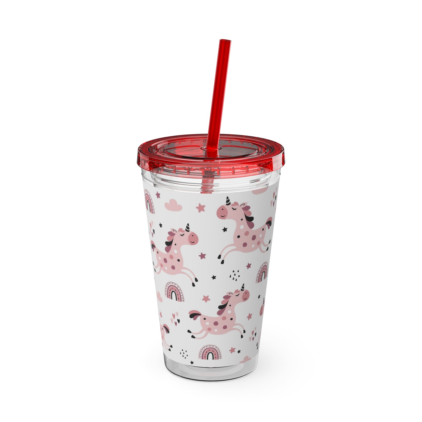 Sunsplash Unicorn Tumbler – 16oz Drinkware with Straw, Perfect for Kids & Unicorn Lovers