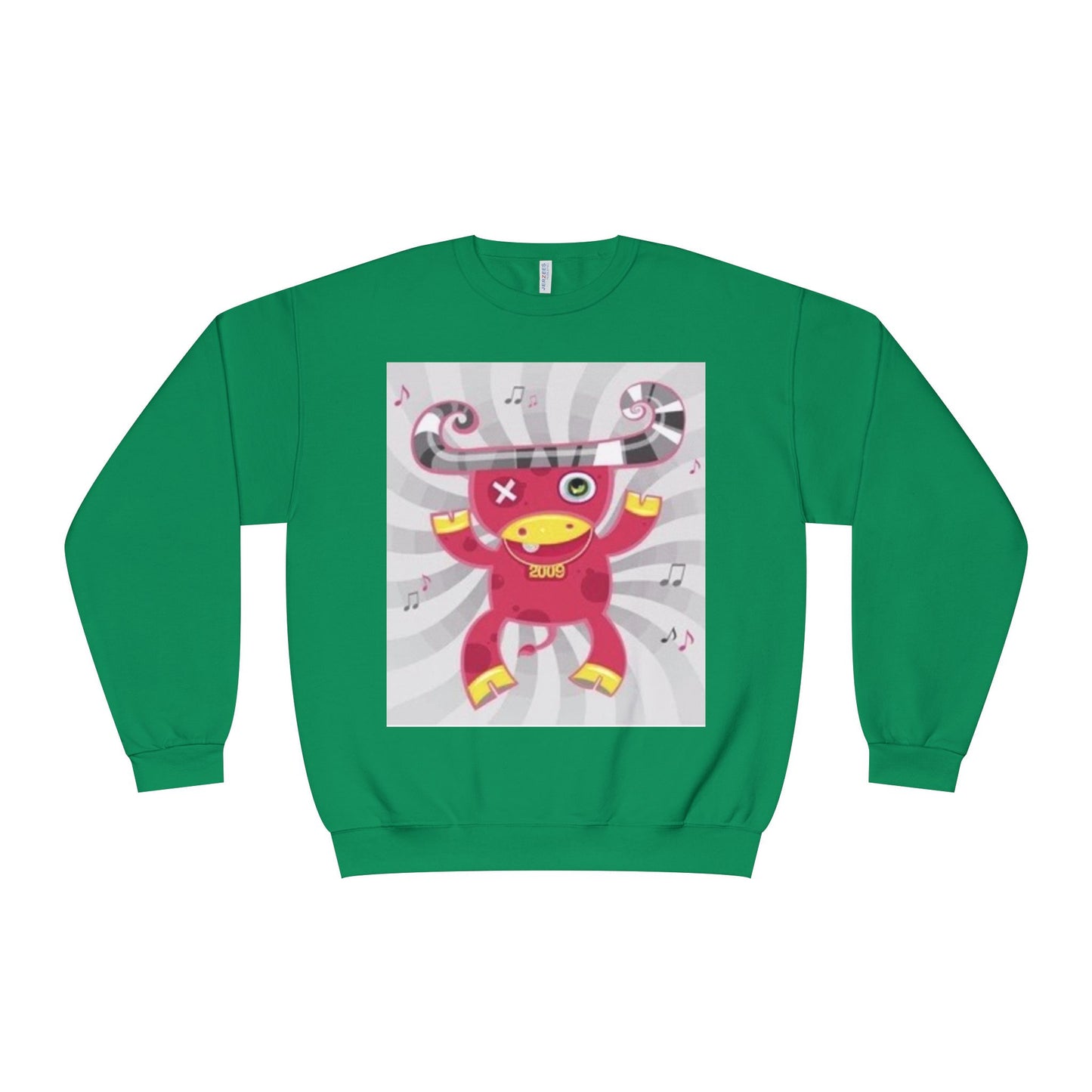 Fun Cartoon Monster Crewneck Sweatshirt - Unisex