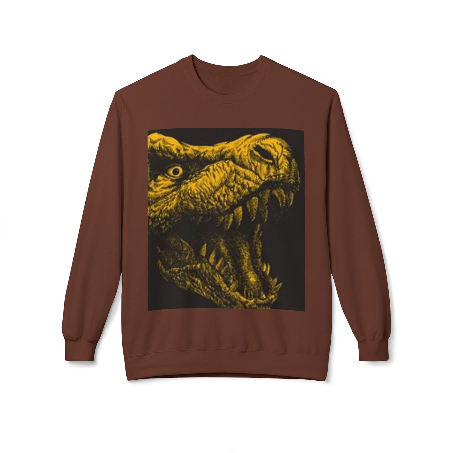 Unisex Dinosaur Graphic Sweatshirt - Cozy Midweight Crewneck