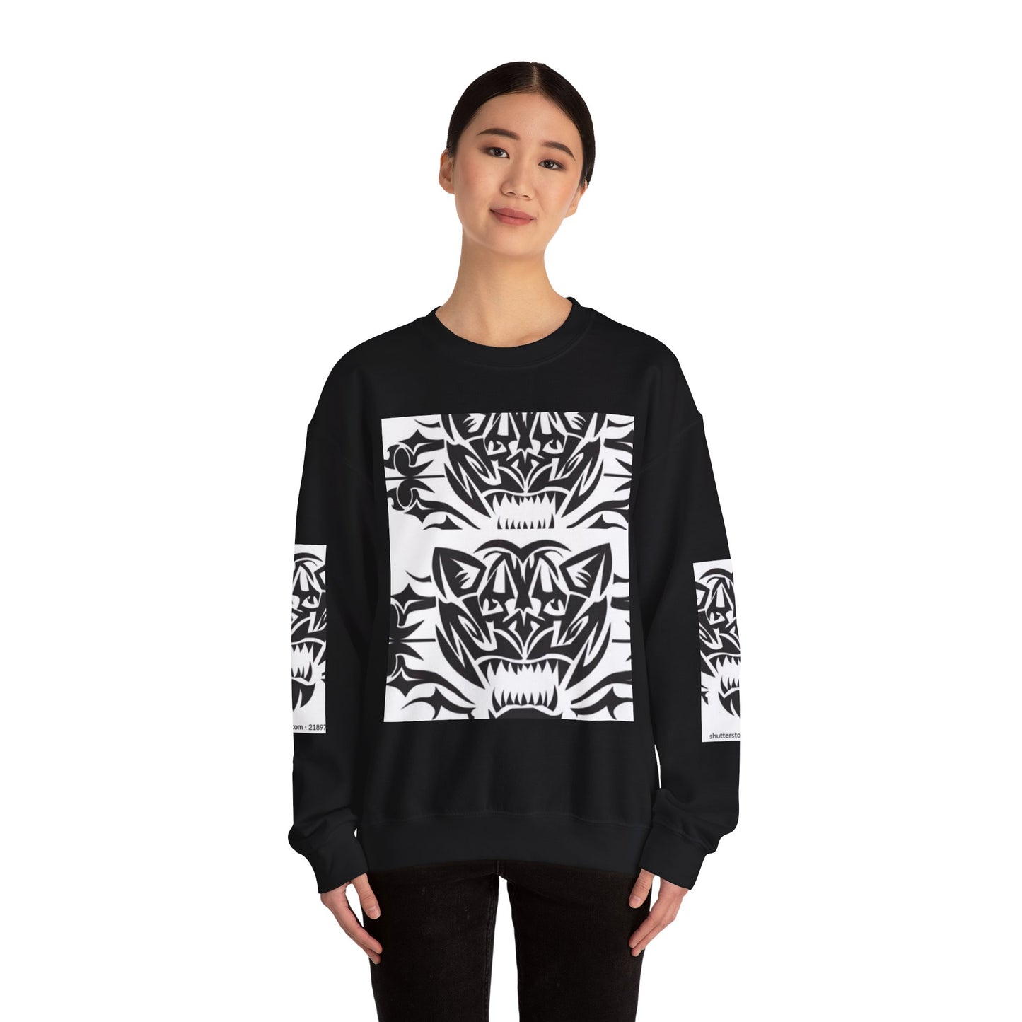 Bold Tiger Graphic Unisex Sweatshirt - Fierce Animal Design