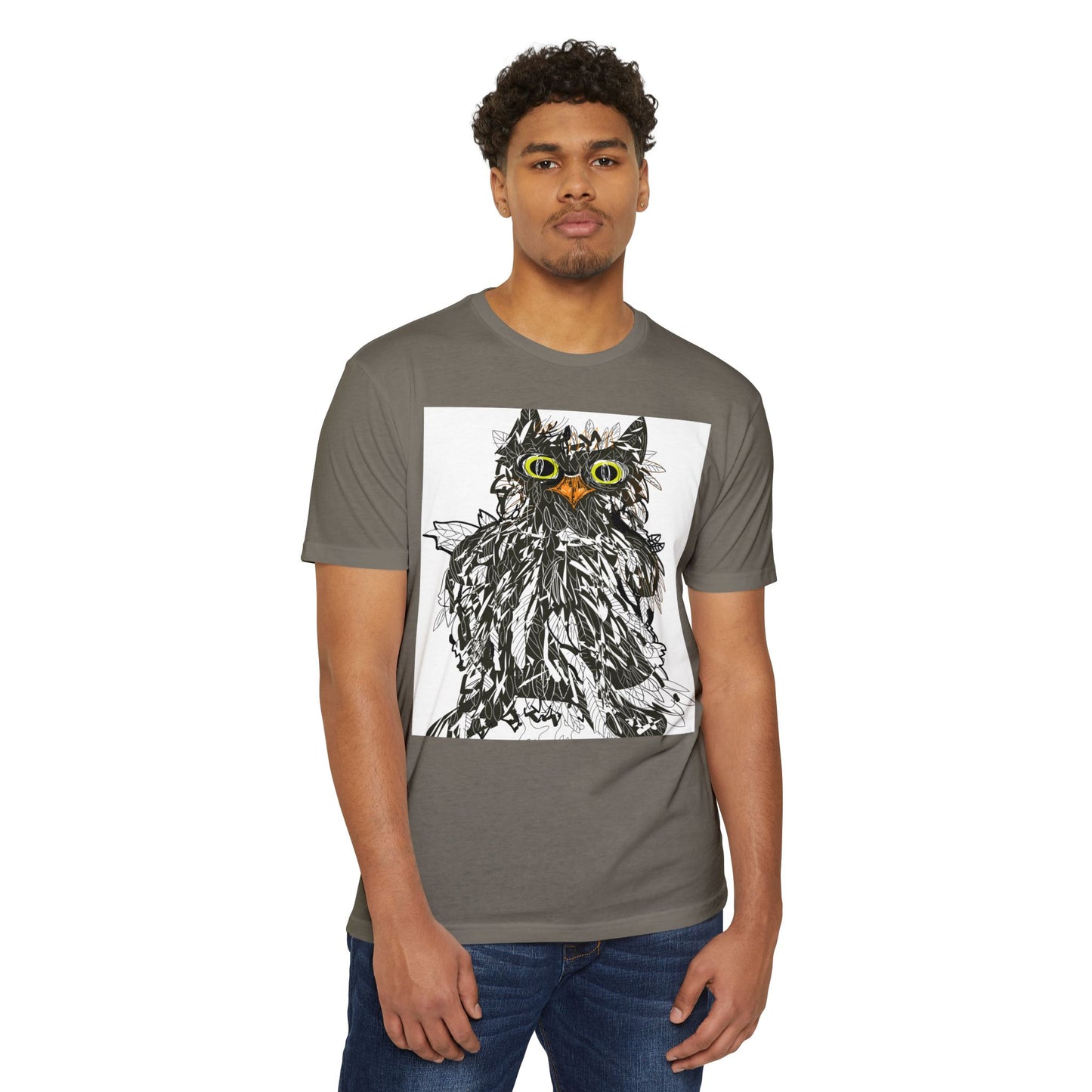 Whimsical Cat Graphic Unisex T-Shirt - Fun & Artsy Apparel