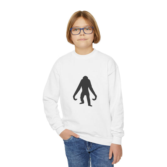 Beach Vibes Youth Crewneck Sweatshirt with Tropical Design