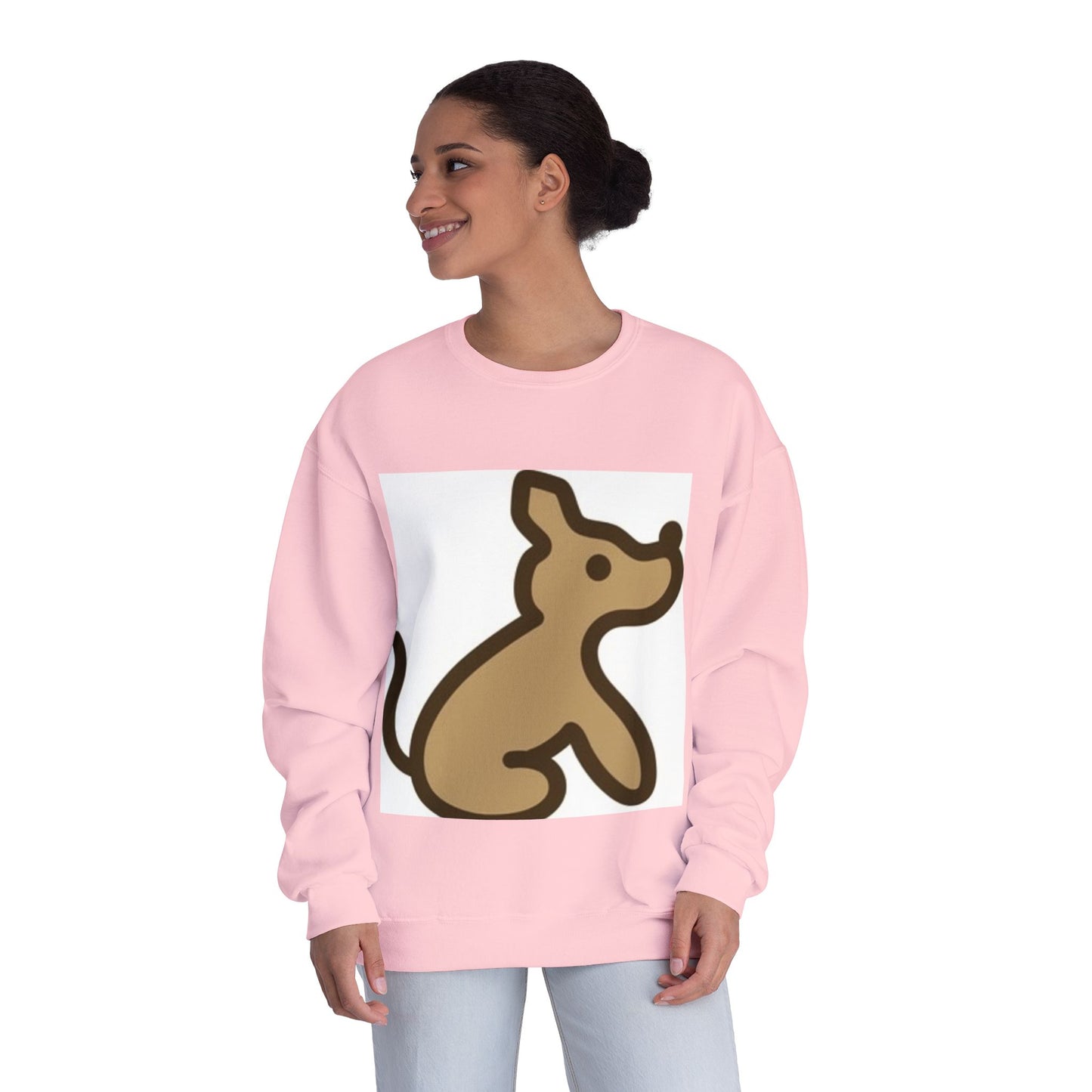 Cute Dog Illustration Unisex Crewneck Sweatshirt - Cozy Pet Lover Gift