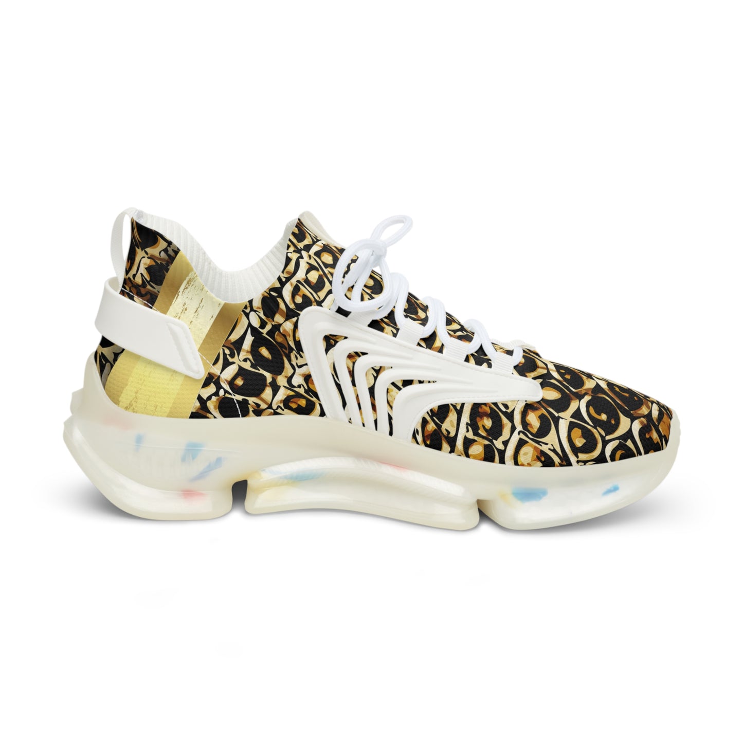 Stylish Men's Mesh Sneakers with Unique Print - Comfort & Fashion in Every Step