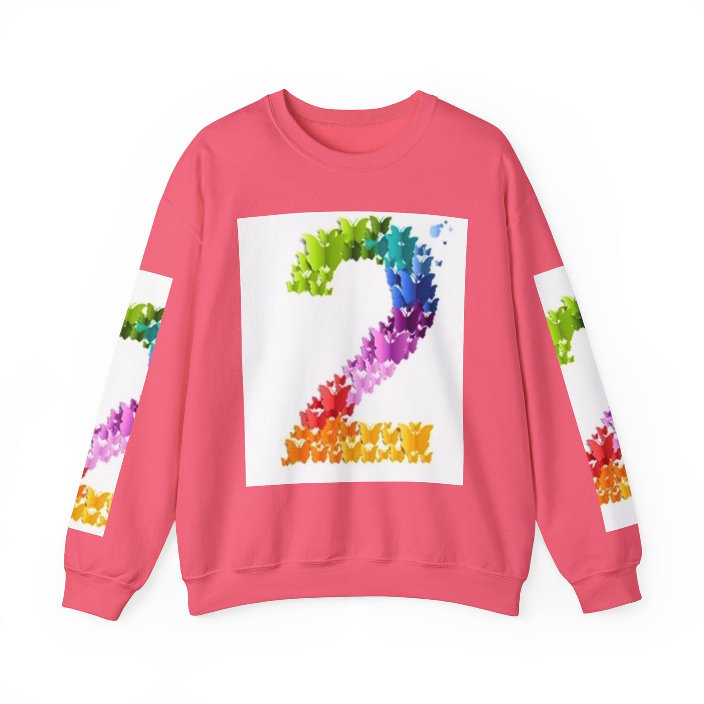 Colorful Floral Number 2 Sweatshirt for Celebrations