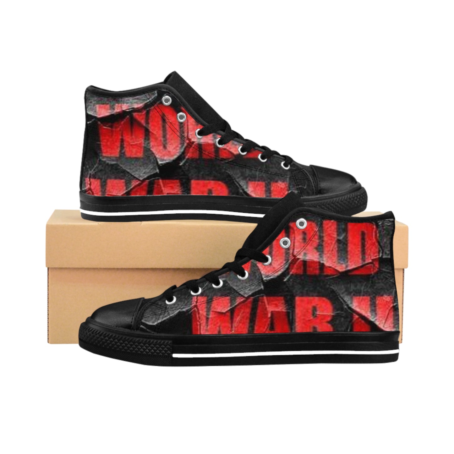 Men's Classic Sneakers - World War II Inspired High Tops