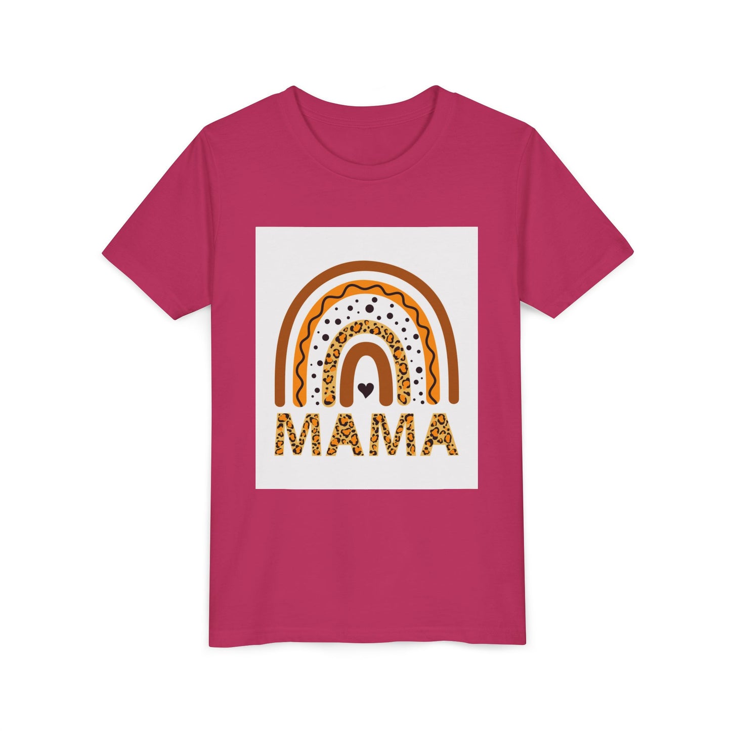 Mama Rainbow Youth Tee - Trendy Short Sleeve T-Shirt for Kids
