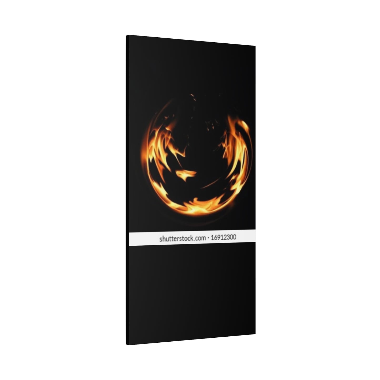 Fire Swirl Matte Canvas Art - Stretched 1.25" Gallery Wrap