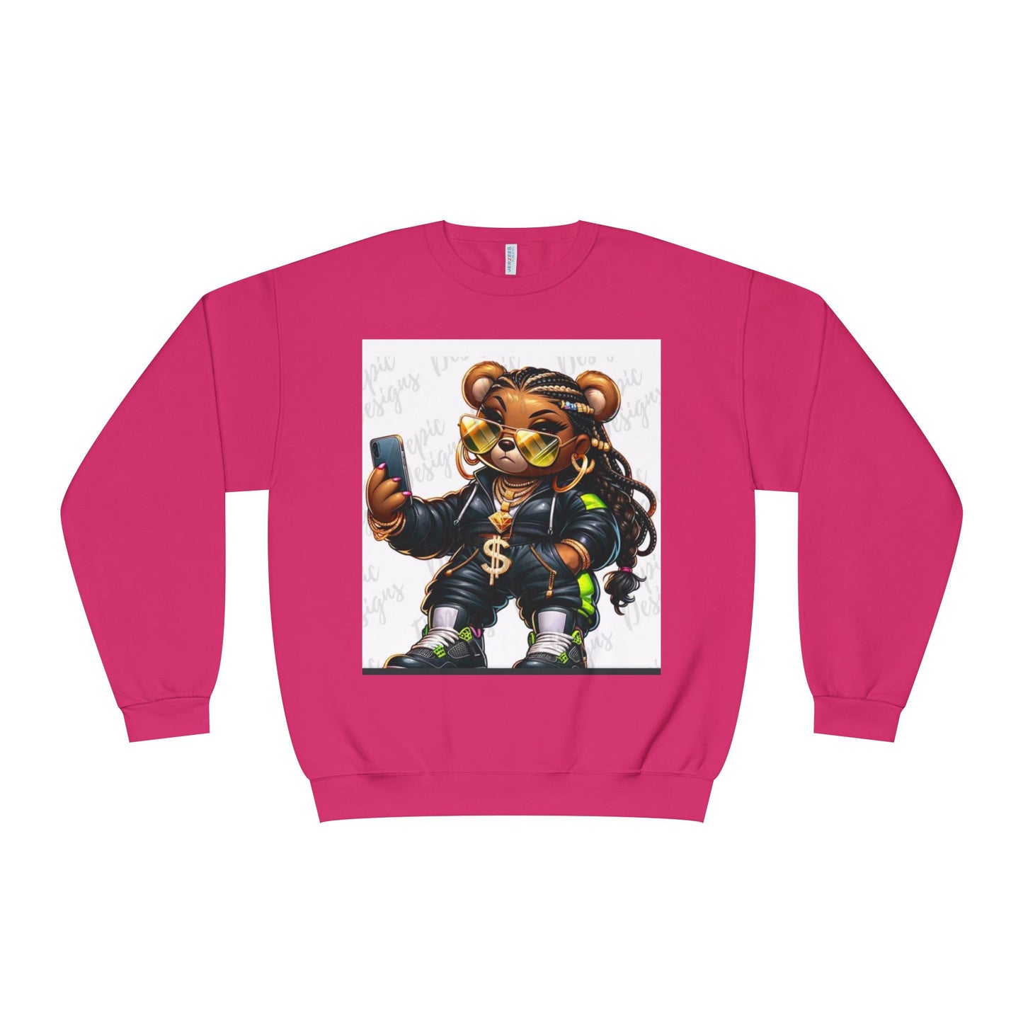 Street Style Bear Crewneck Sweatshirt - Unisex Urban Fashion