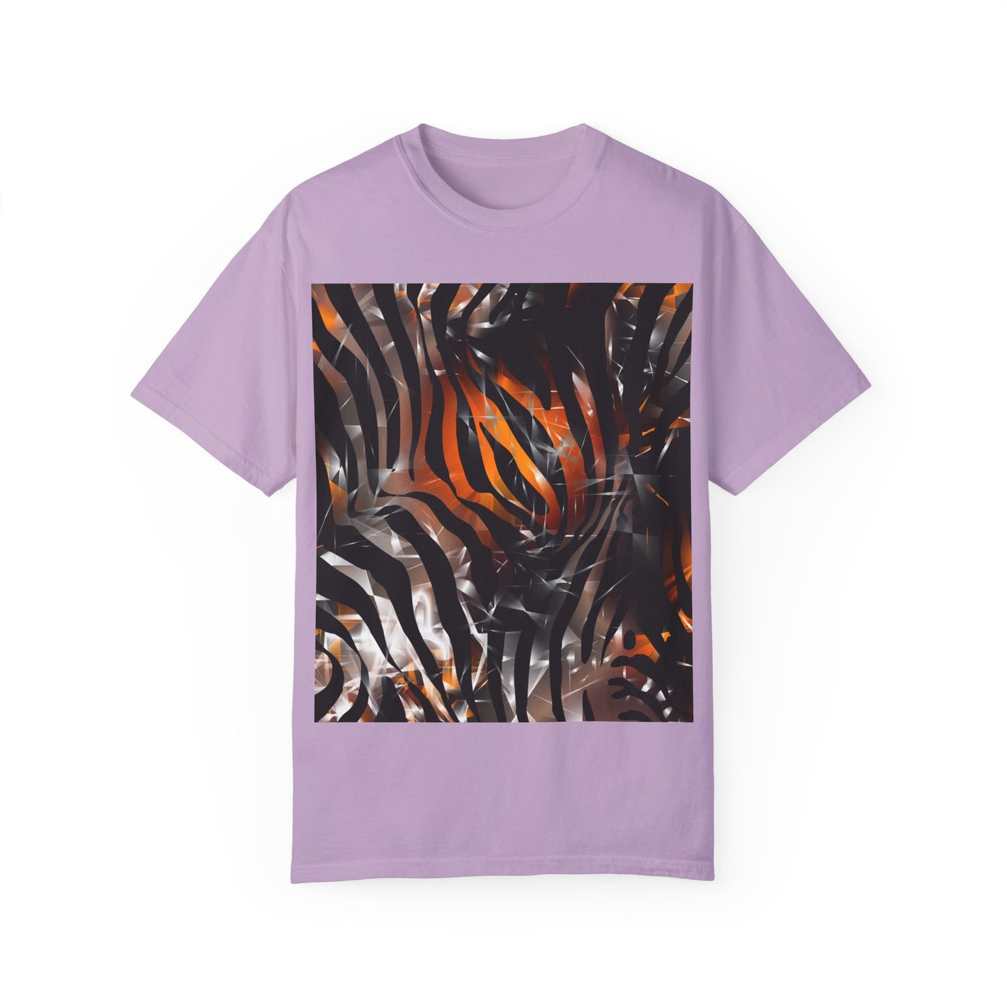 Vibrant Jungle Print Unisex Garment-Dyed T-Shirt