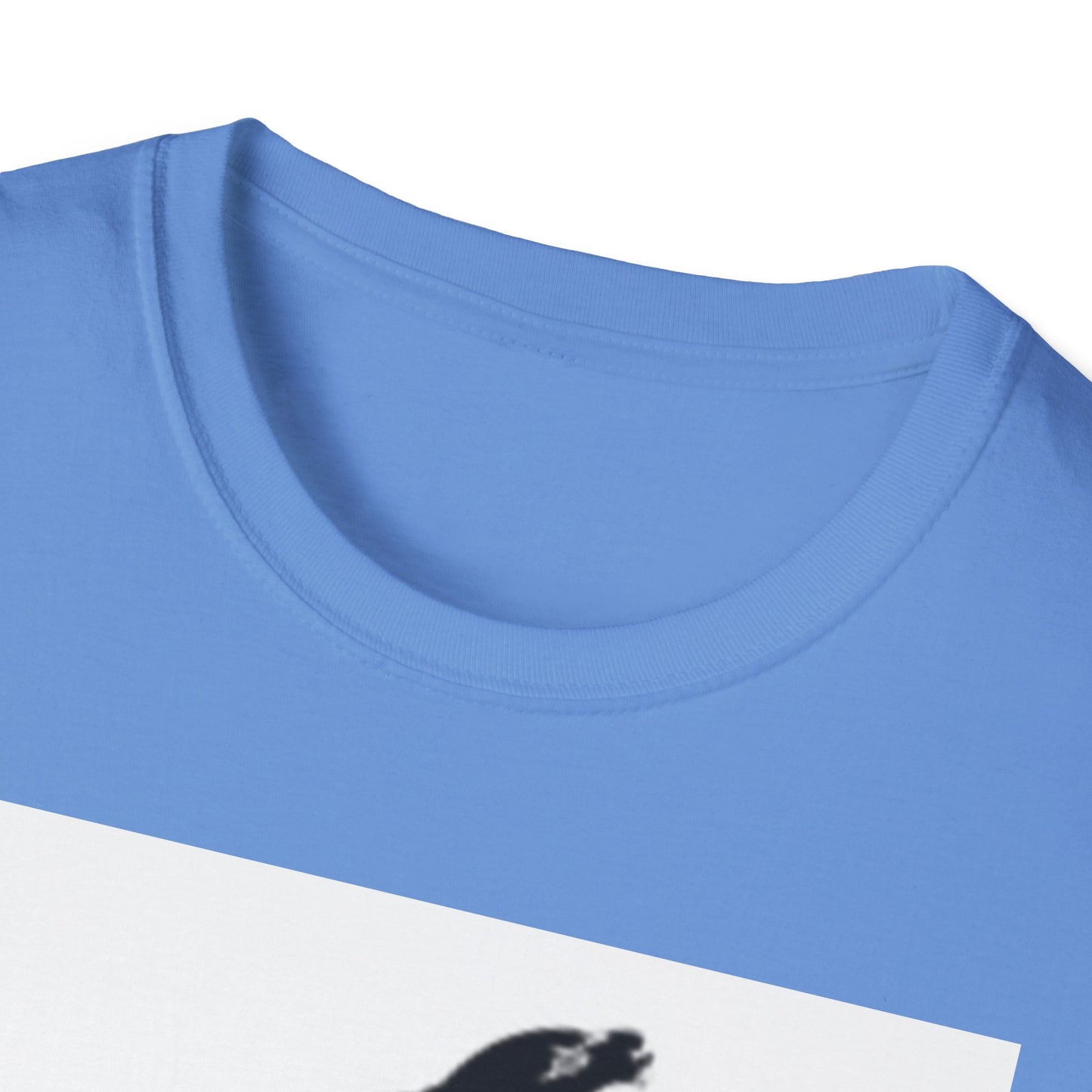 Unisex Softstyle T-Shirt - Black Bird Design for Nature Lovers