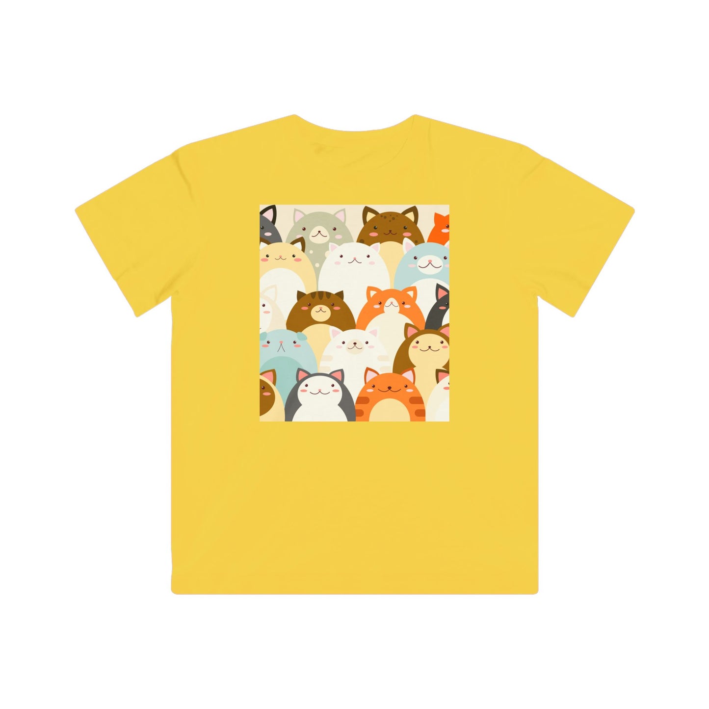 Cute Animal Faces Kids Fine Jersey Tee - Fun & Playful Design for Kids