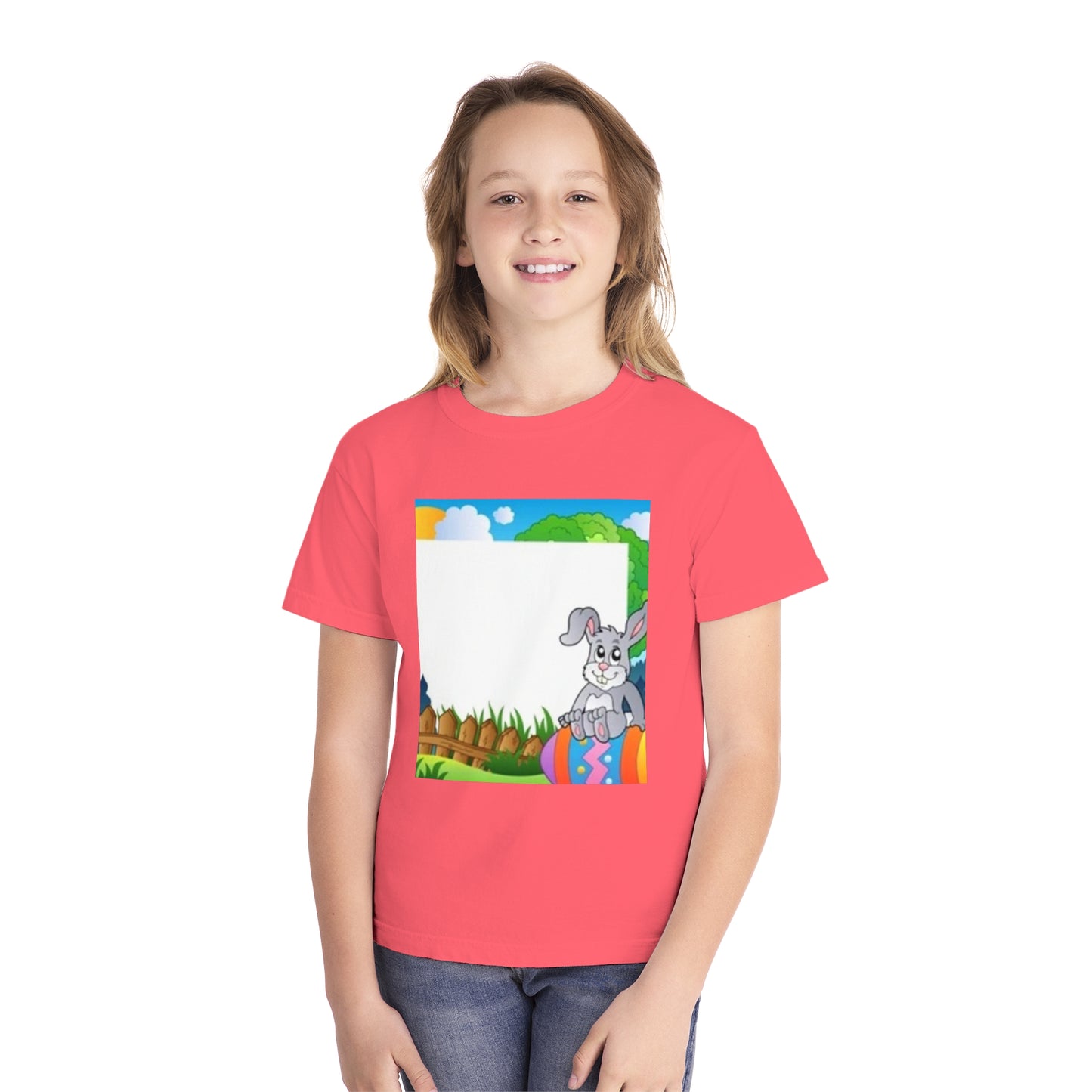 Adorable Bunny Youth Midweight Tee - Perfect for Easter Celebrations