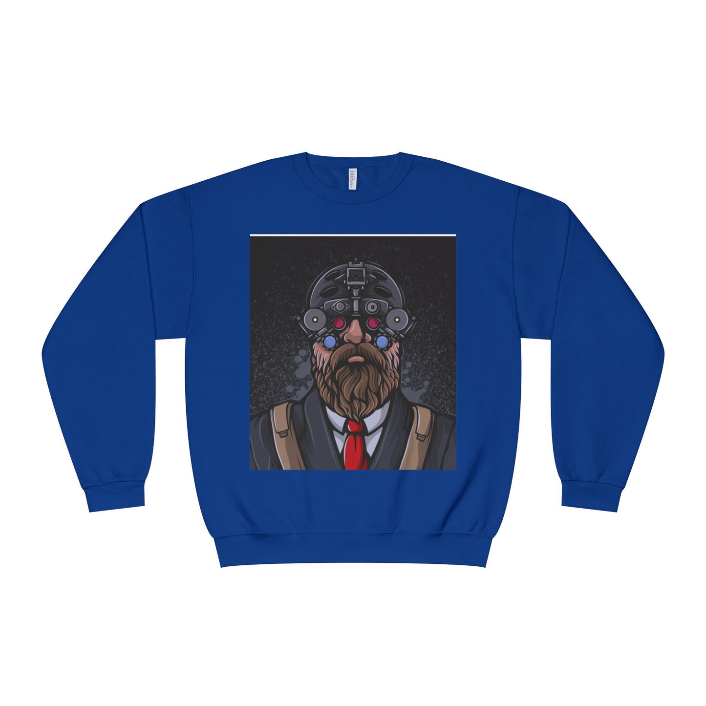 Bearded Warrior Crewneck Sweatshirt - Unisex Graphic Sweatshirt
