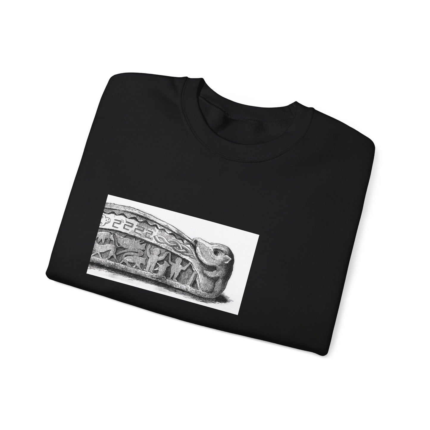 Artistic Unisex Heavy Blend™ Crewneck Sweatshirt - Vintage-Inspired Graphic Design