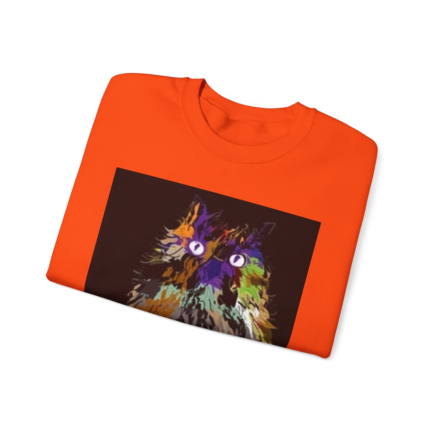 Colorful Owl Crewneck Sweatshirt - Unisex Heavy Blend™ - Cozy Art Wear for Animal Lovers