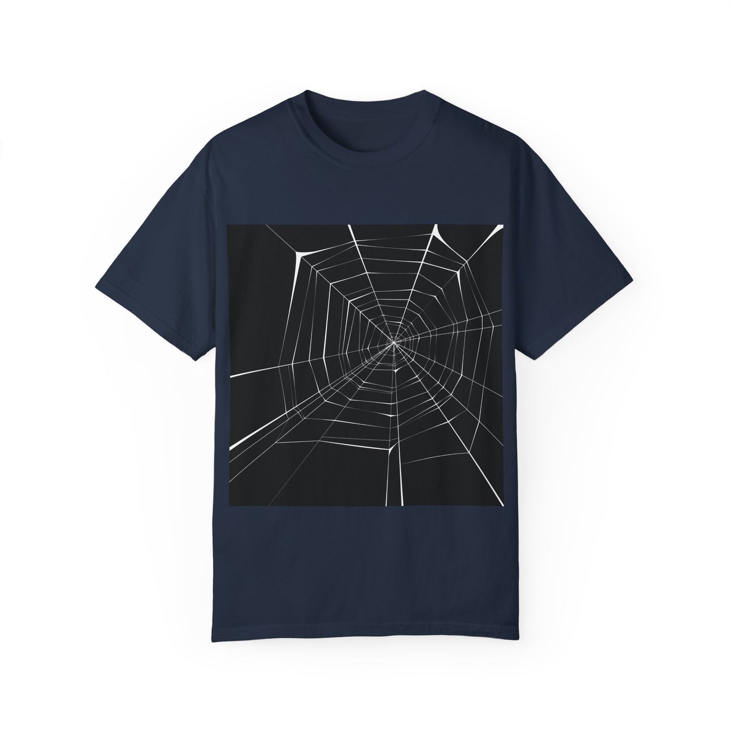 Spooky Spider Web Unisex Garment-Dyed T-Shirt