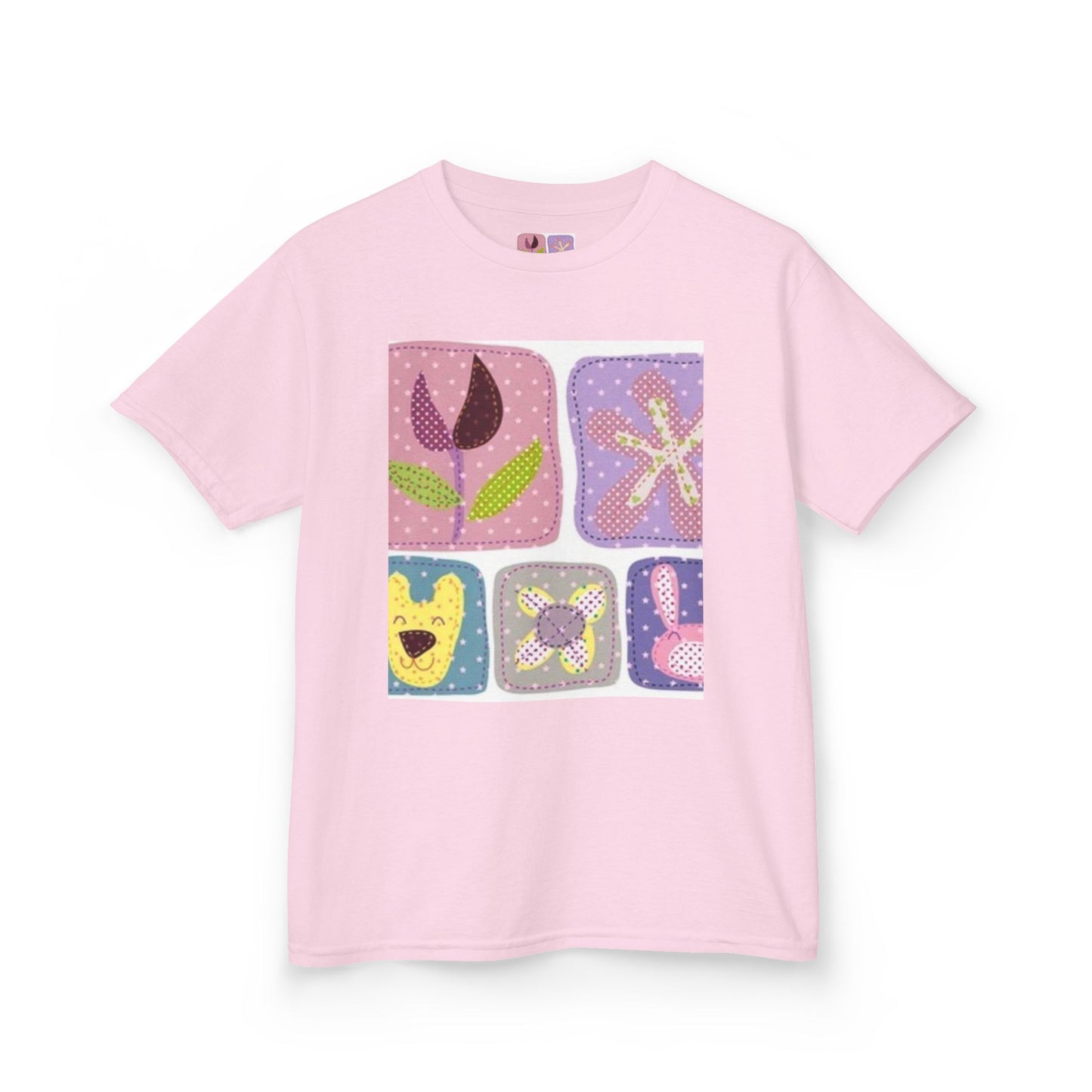 Colorful Kids’ Heavy Cotton™ Tee with Playful Patterns