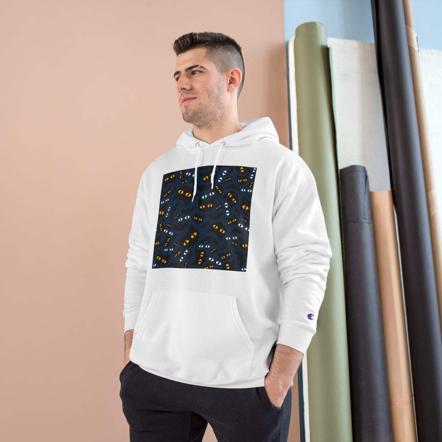 Cozy Cat-Themed Champion Hoodie for Cat Lovers