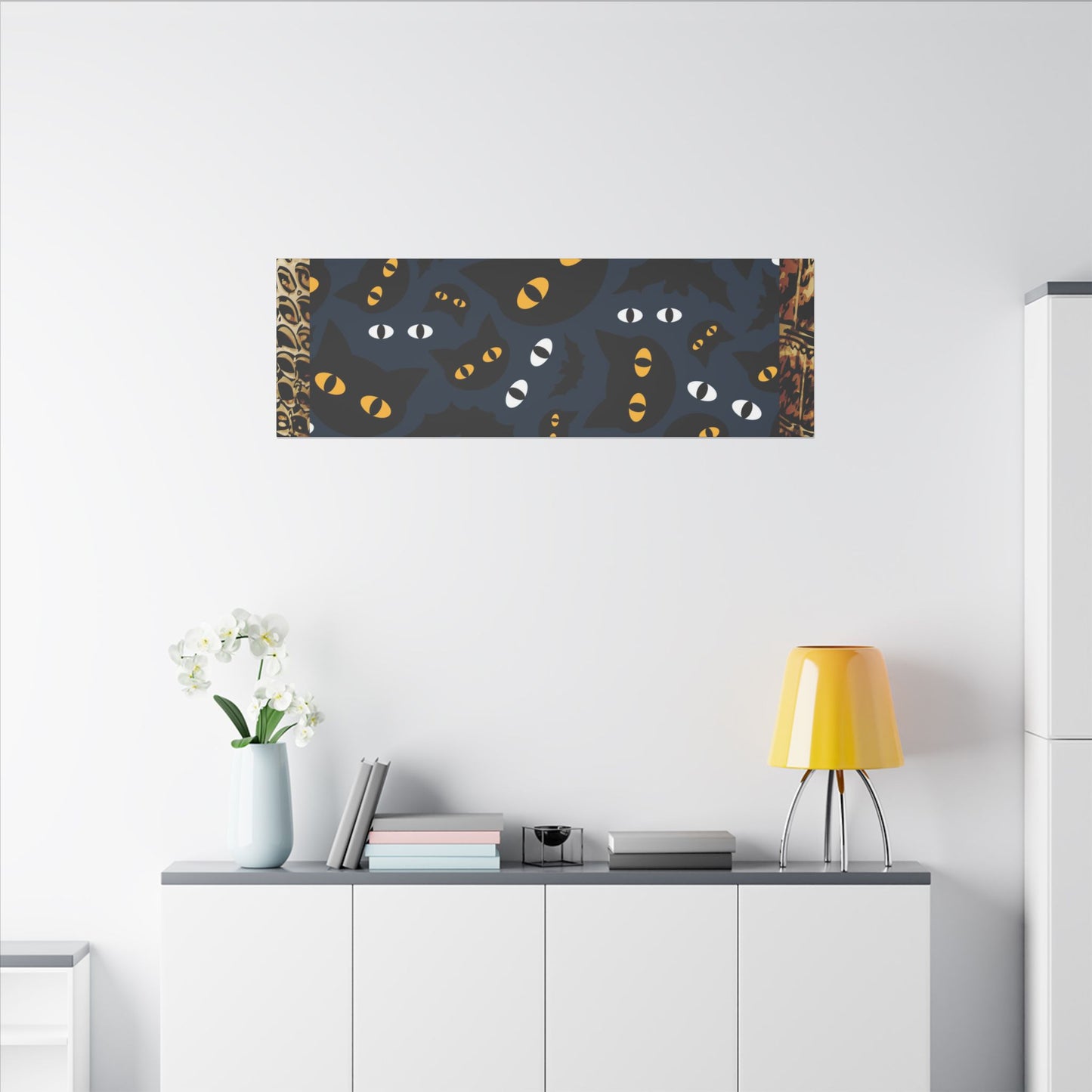 Day of the Dead Pet Canvas Art - Colorful Cat and Dog Wall Decor