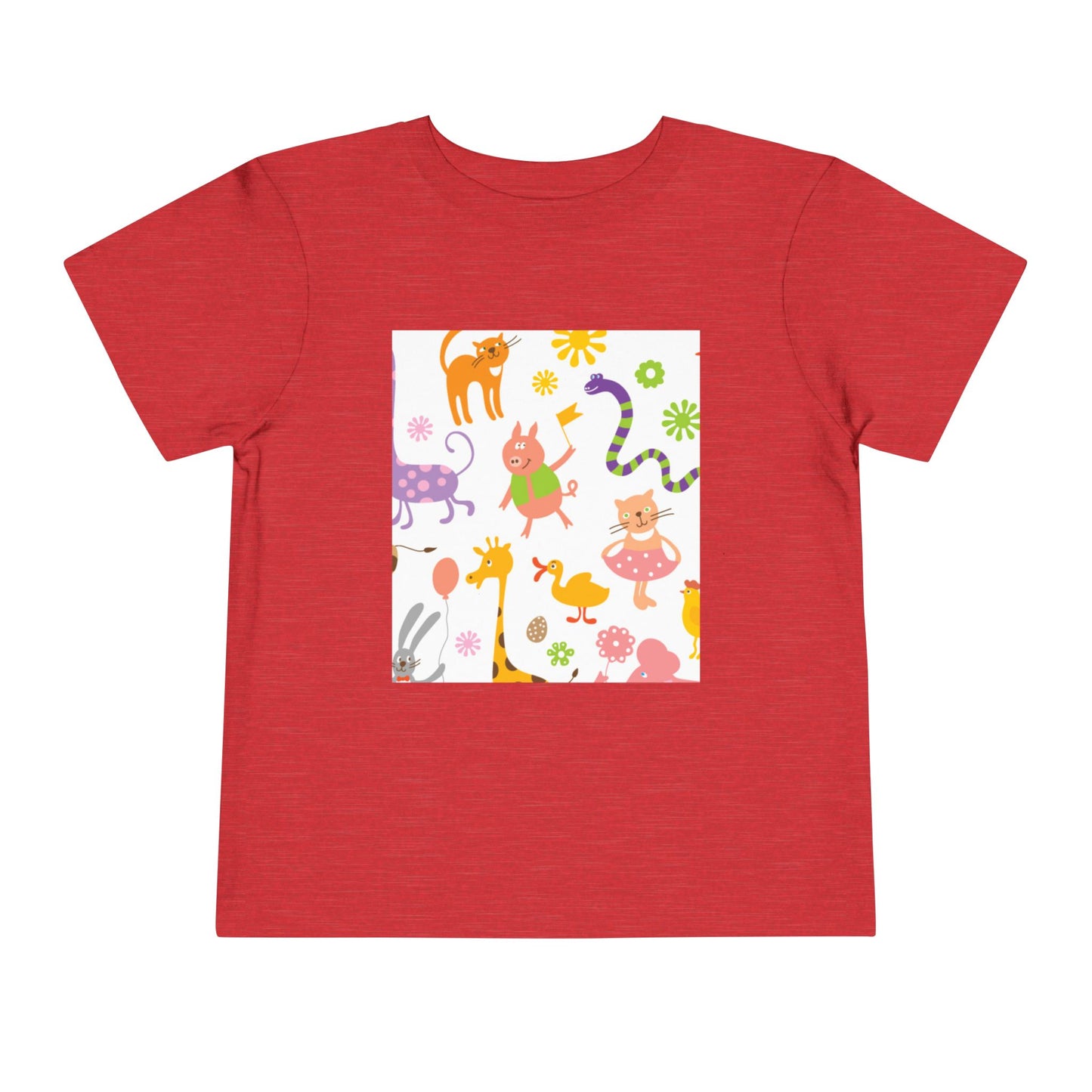 Playful Toddler Tee with Fun Animal Prints