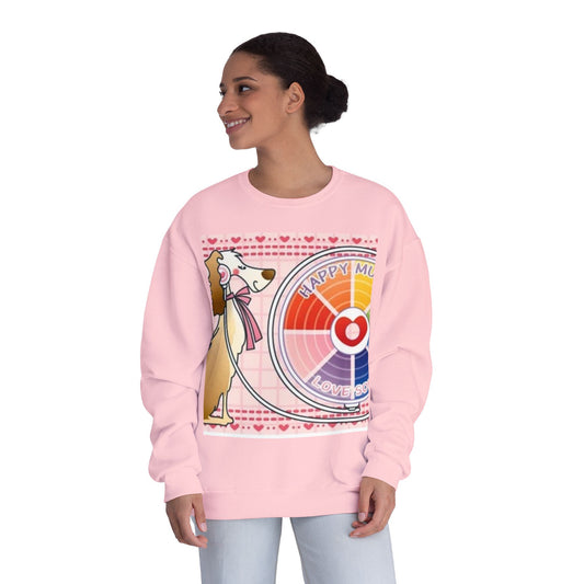 Happy Mood Love Sound Unisex Crewneck Sweatshirt