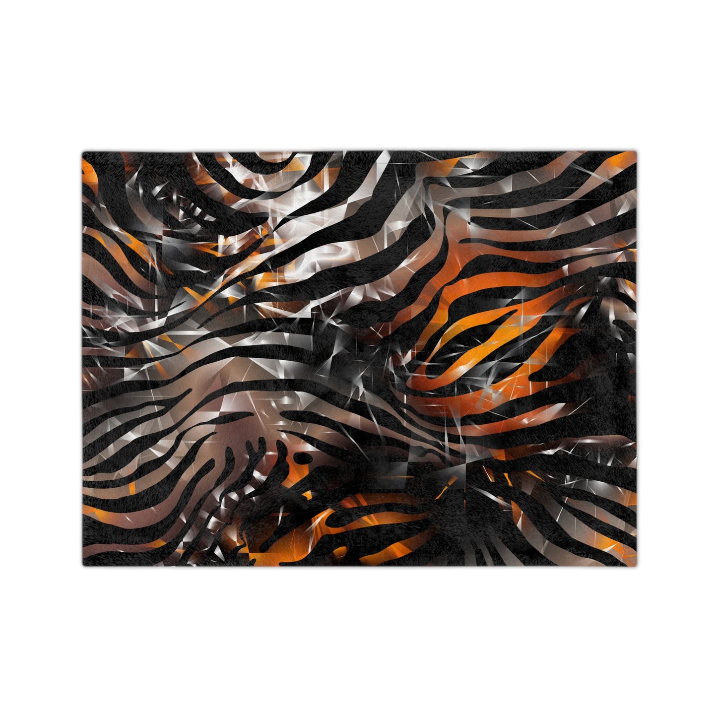 Bold Zebra Print Velveteen Microfiber Blanket - Cozy & Stylish Home Decor