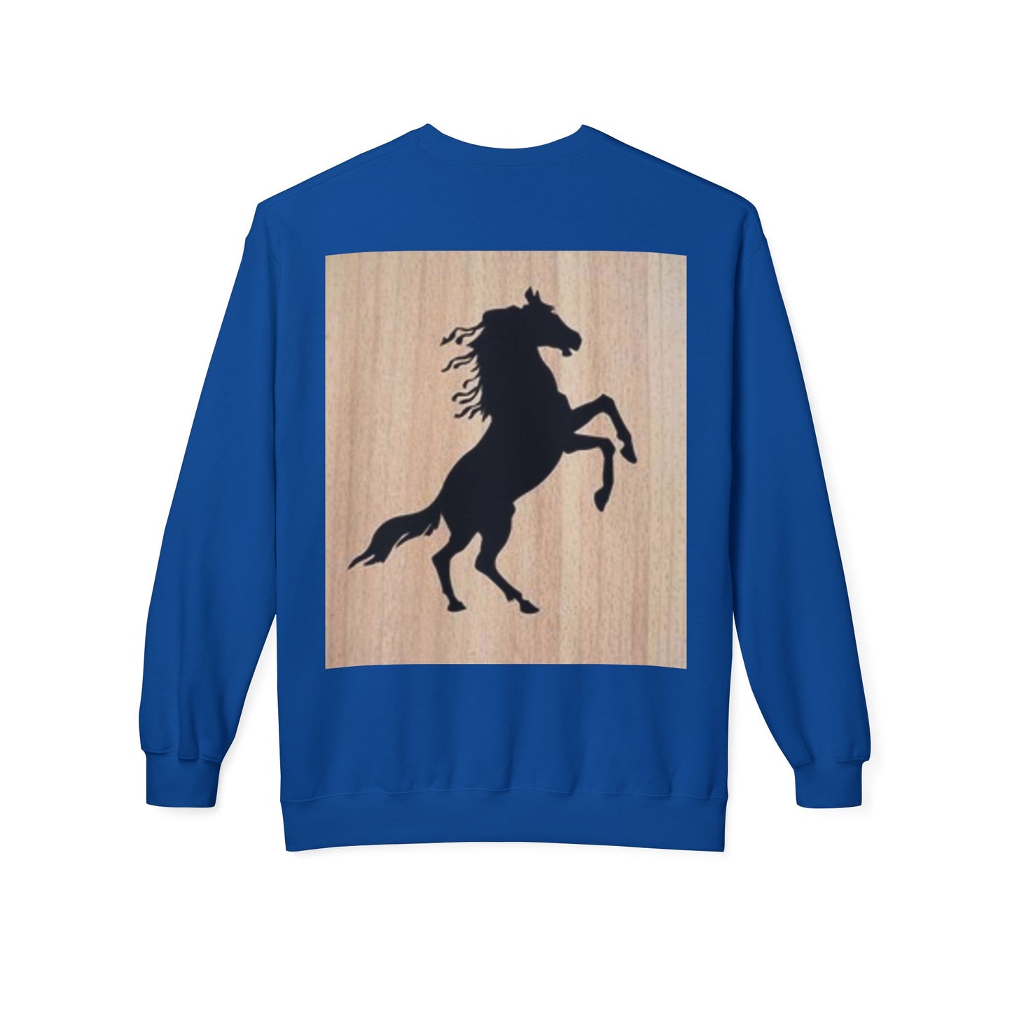 Equestrian Silhouette Fleece Sweatshirt - Perfect for Horse Lovers
