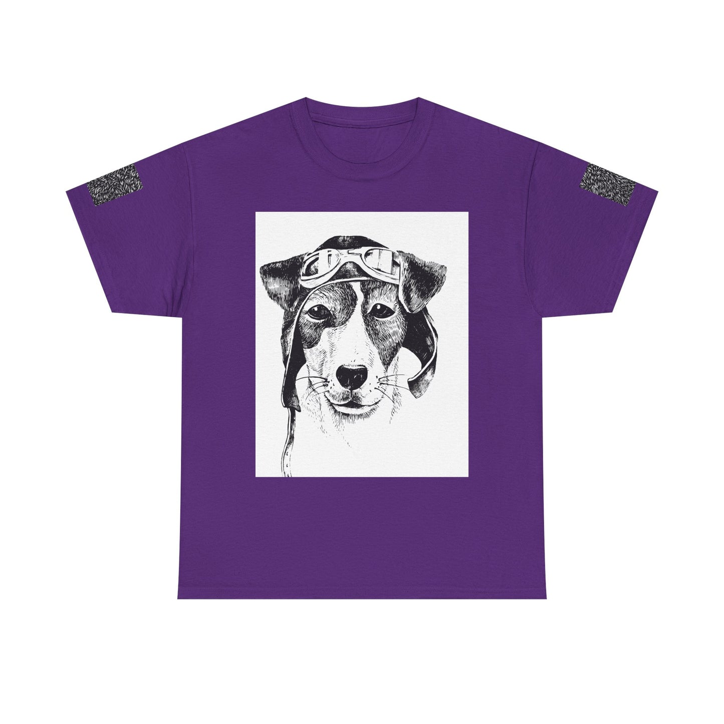 Vintage Aviator Dog Unisex Heavy Cotton Tee