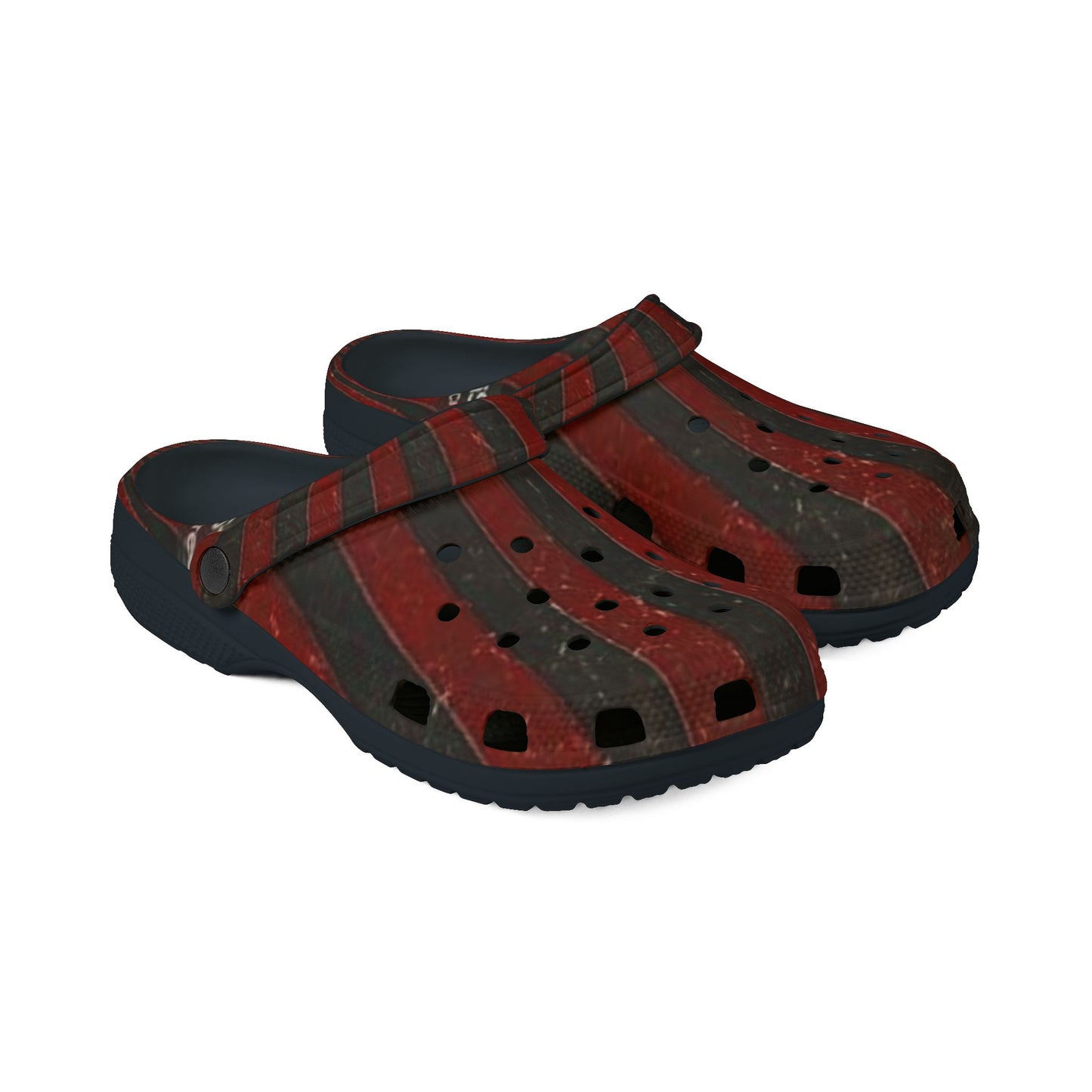 Vintage Striped EVA Foam Clogs - Stylish & Comfortable Slip-Ons