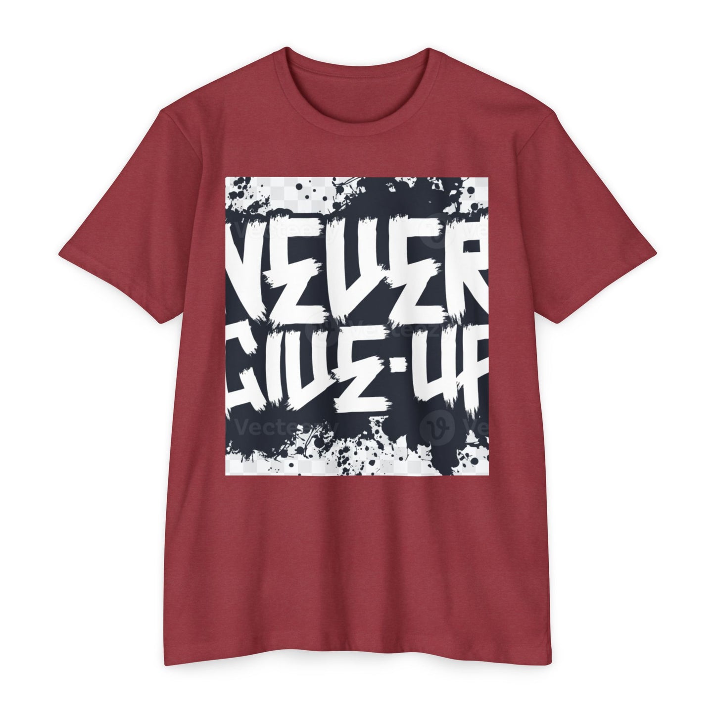 Unisex Motivational T-Shirt - "Never Give Up" Inspirational Tee