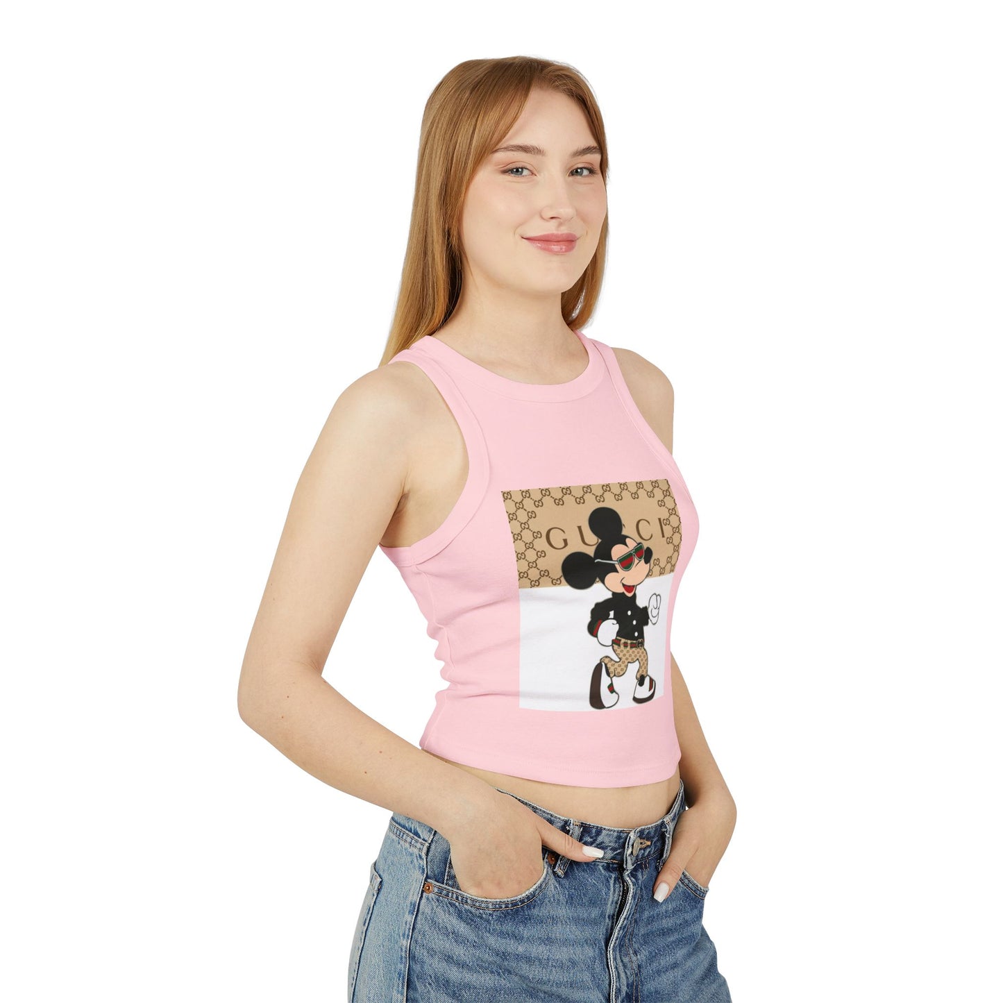 Women's Micro Rib Racer Tank Top