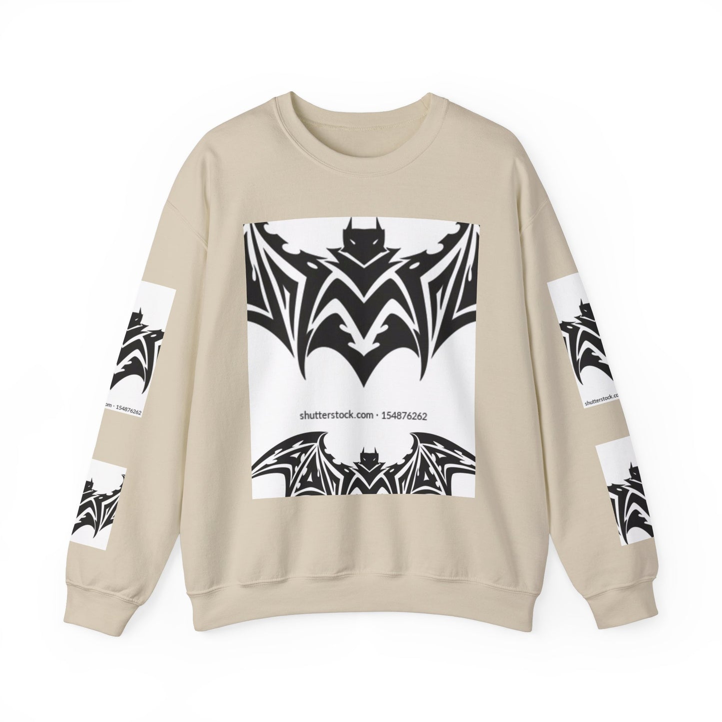 Gothic Bat Sweatshirt - Unisex Crewneck for Halloween & Casual Wear