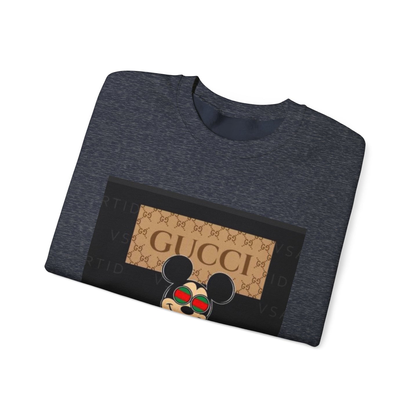 Gucci-Inspired Mickey Mouse Unisex Heavy Blend™ Crewneck Sweatshirt