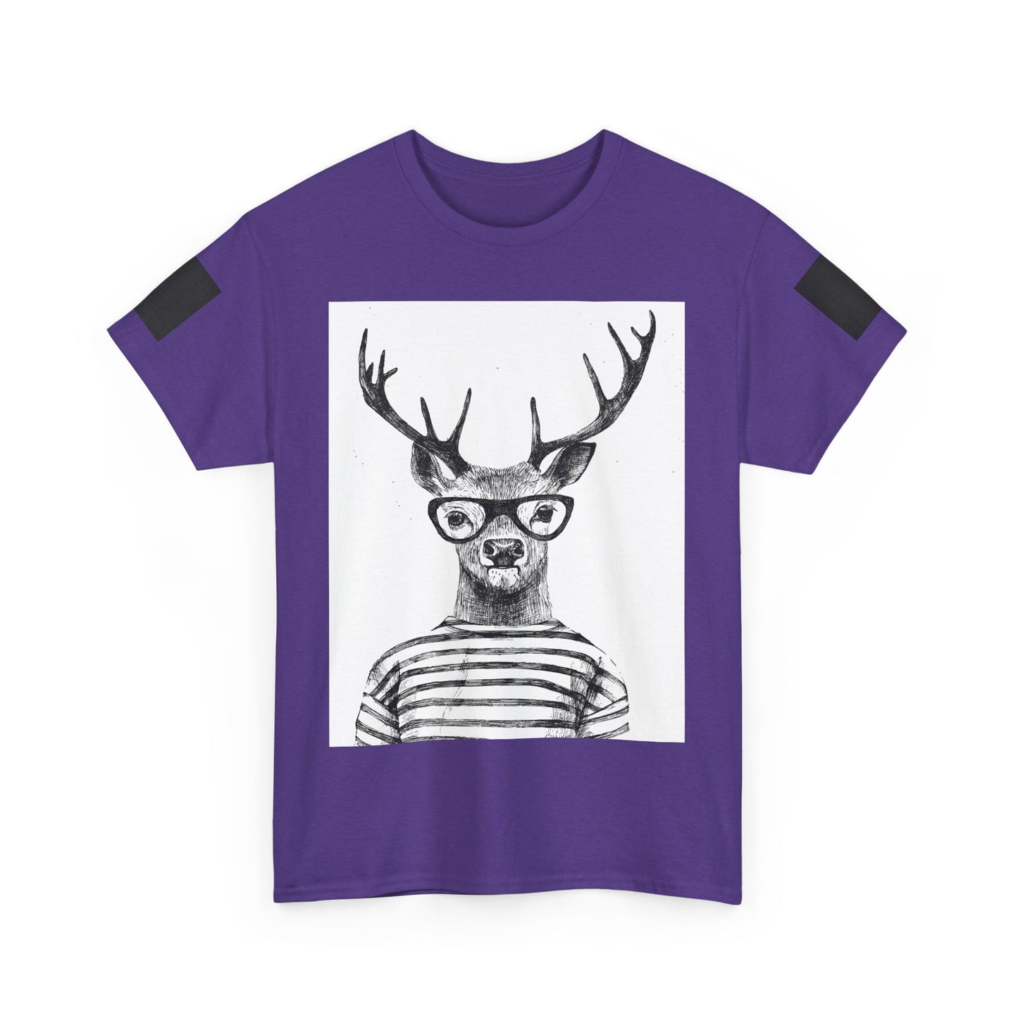 Cool Vintage Deer Graphic Unisex Heavy Cotton Tee