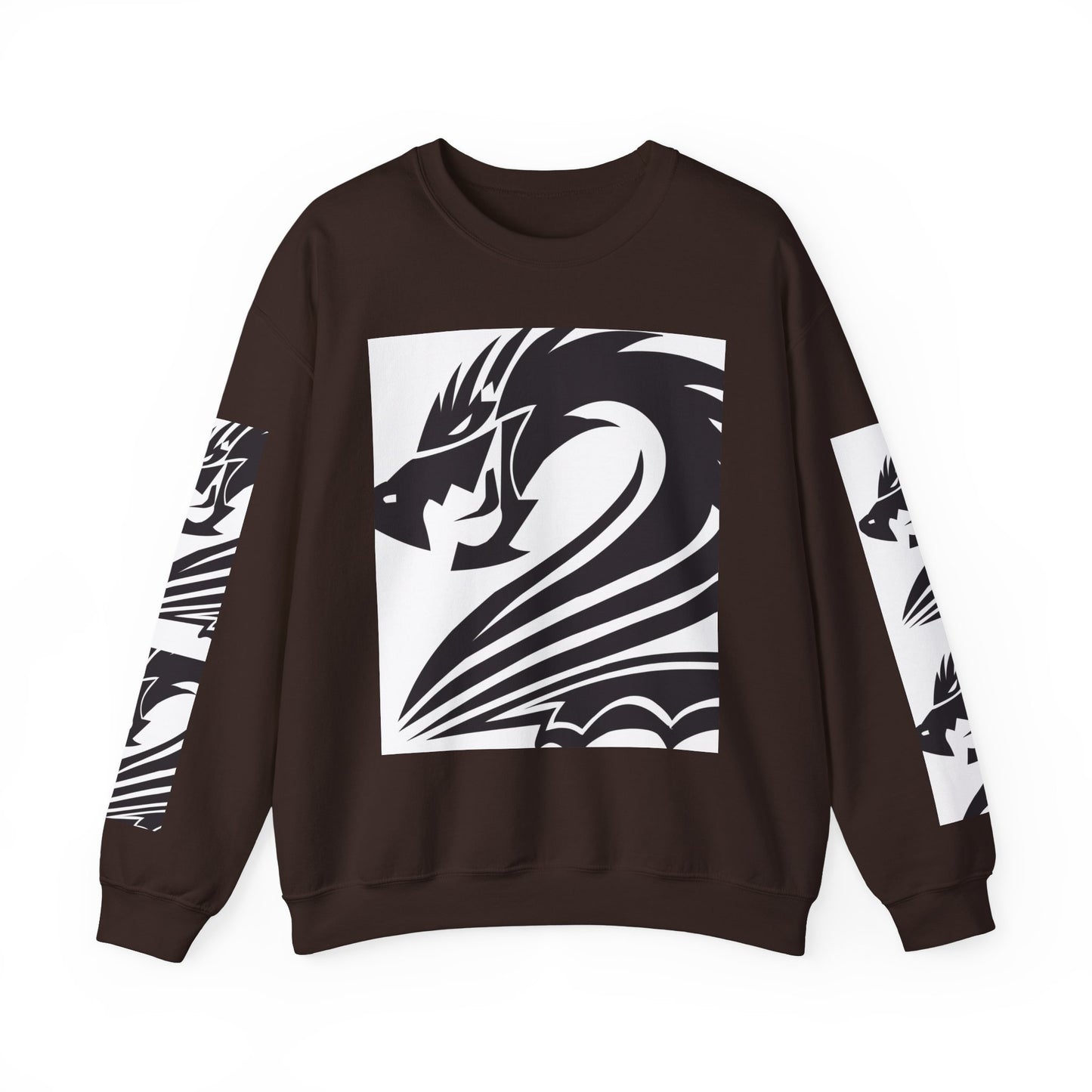 Dragon Graphic Unisex Heavy Blend Sweatshirt - Cozy and Stylish for Fantasy Enthusiasts