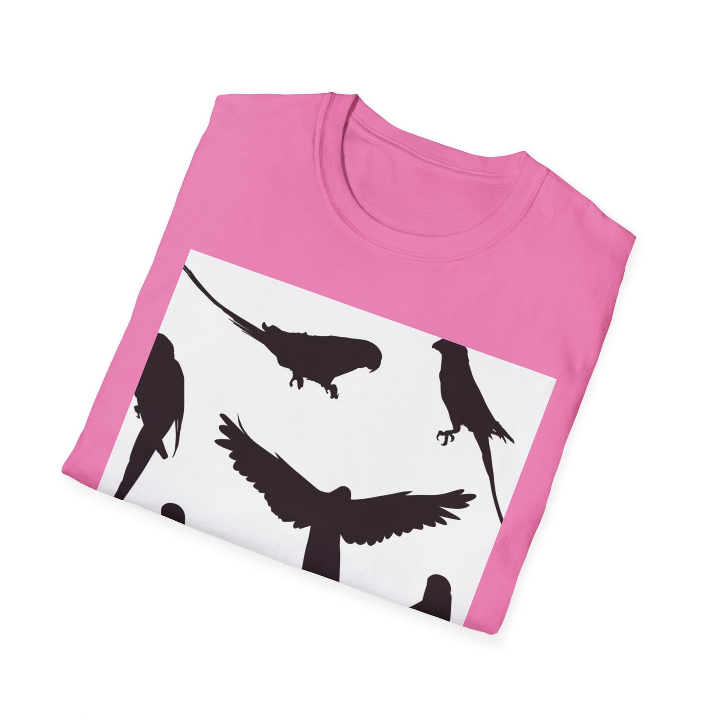 Minimalist Bird Silhouette Unisex Softstyle T-Shirt
