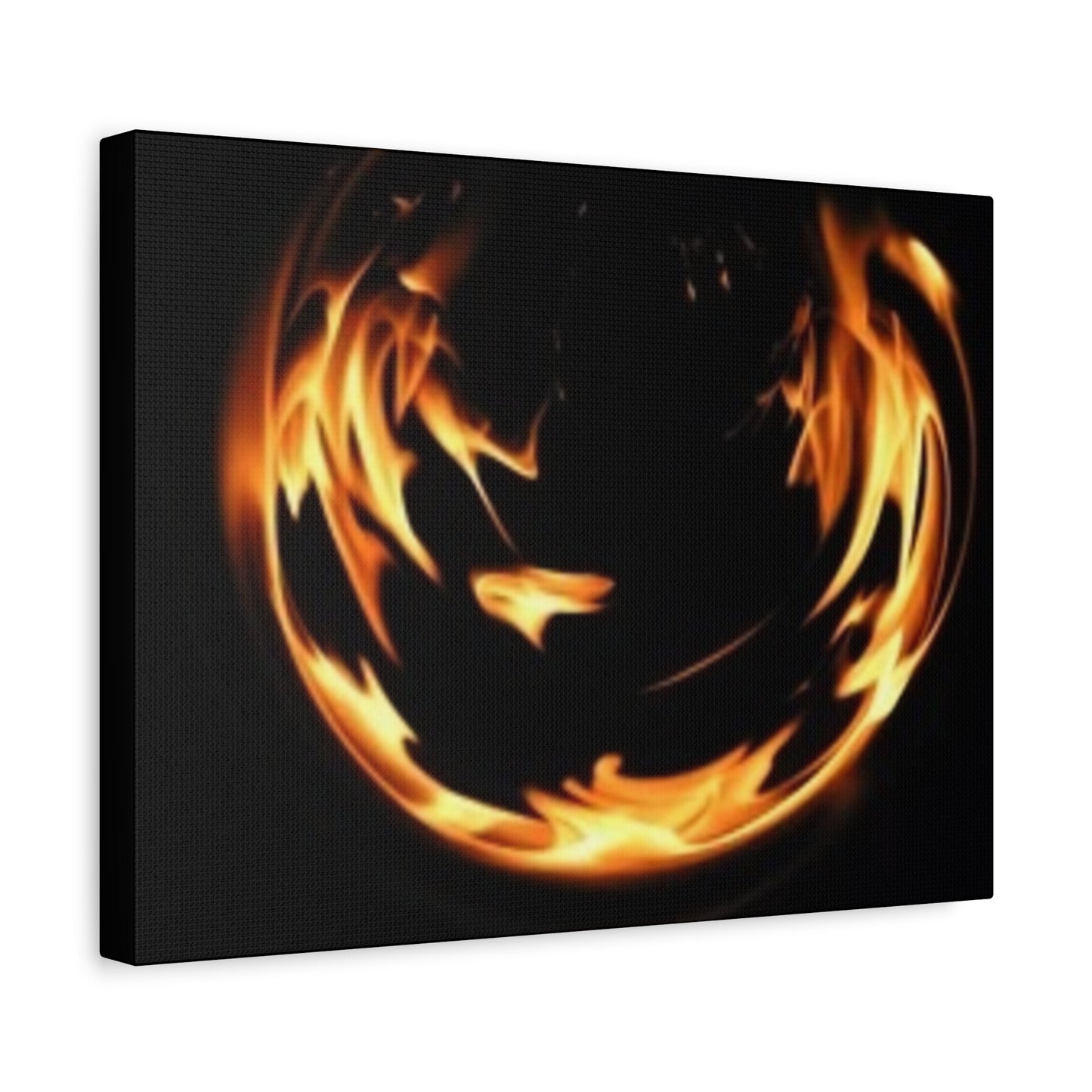 Fire Swirl Matte Canvas Art - Stretched 1.25" Gallery Wrap